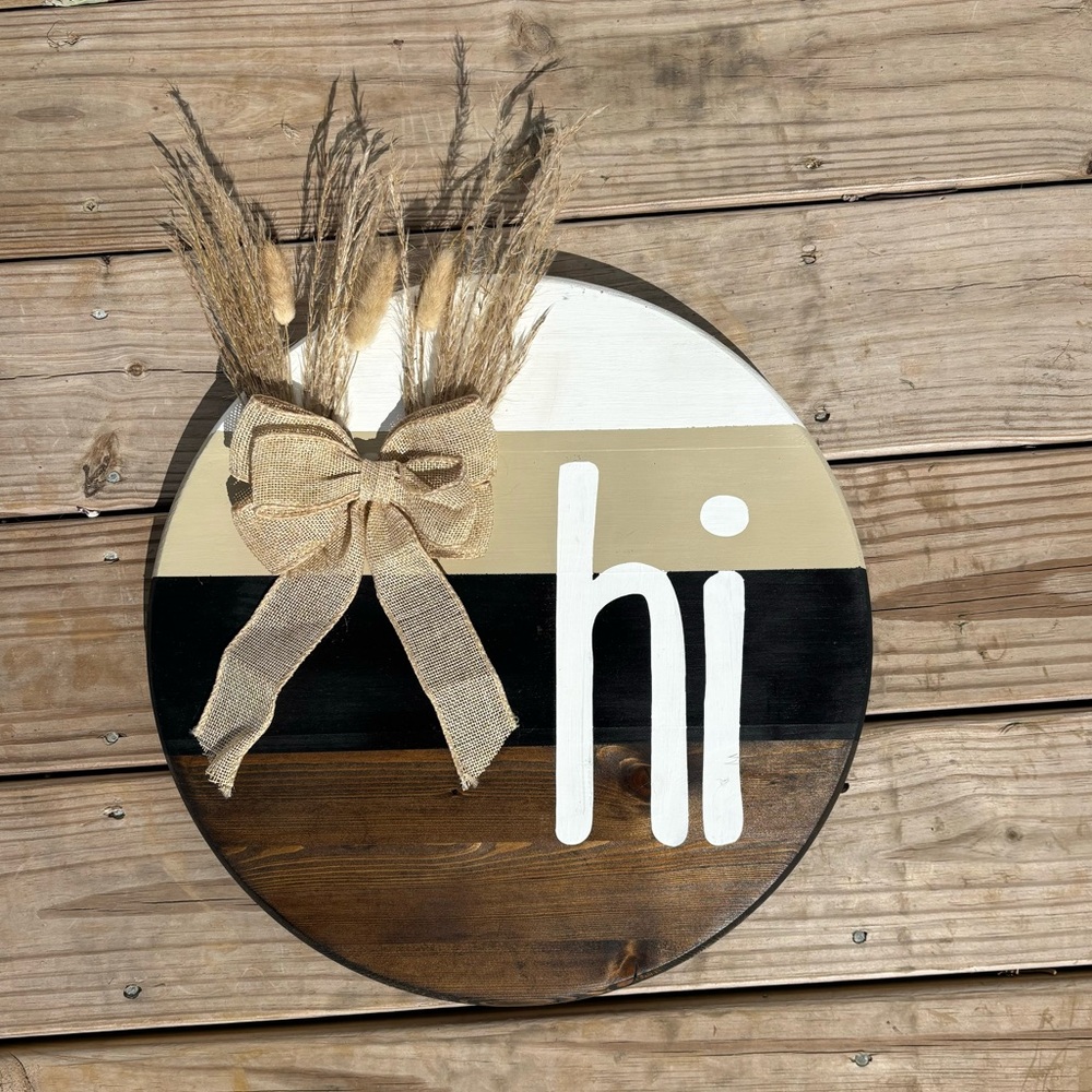 Wooden Sign